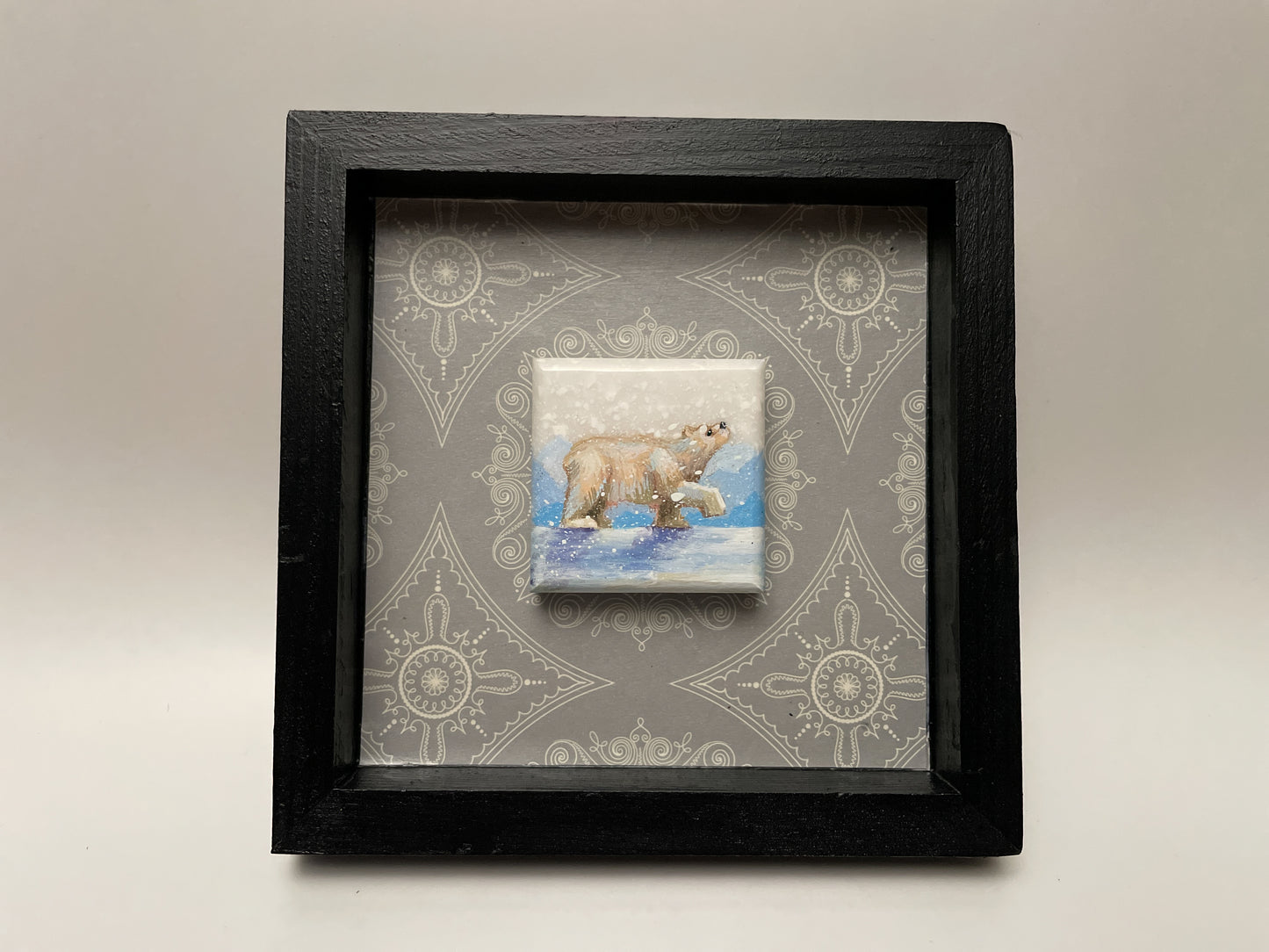 Polar Bear in a Snowstorm - Original Painting