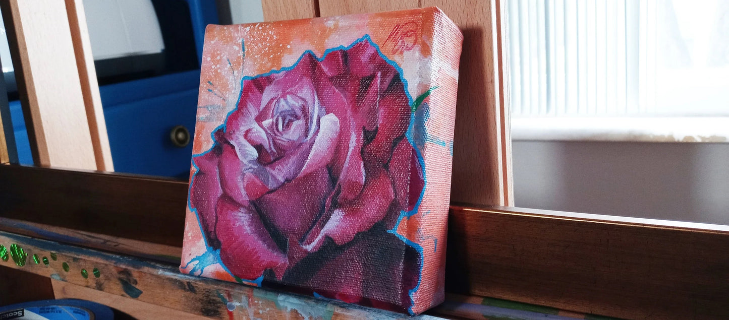Pocket-Size In Purple - Original Painting