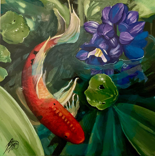 Koi Pond - Original Painting