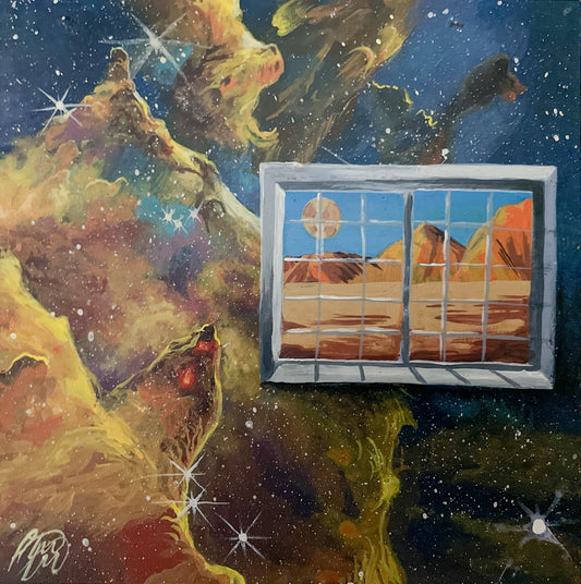 At the Base of the Pillars of Creation - Original Painting