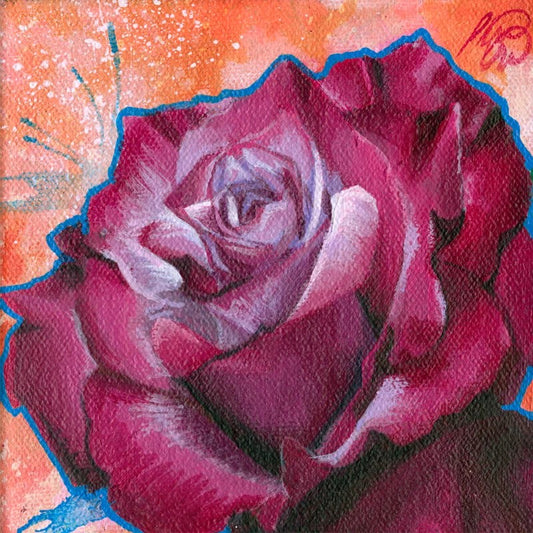 Pocket-Size In Purple - Original Painting